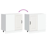 Kitchen Base Cabinet Kalmar White Engineered Wood 854318