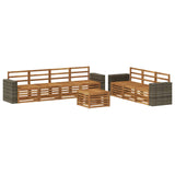 Sofa Sets 8 pcs Solid Acacia Wood 3384125