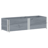 Garden Planter Grey 150x50 cm Solid Wood Pine 3295409