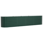 Garden Raised Bed Green 400 x 80 x 81 cm Steel 42008122