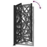 Garden Gate Black 100x175 cm Steel Light Design 4100952