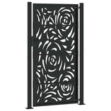 Garden Gate Black 100x175 cm Steel Flame Design 4100992