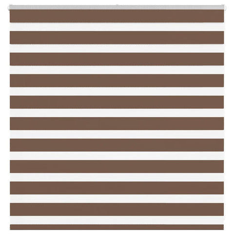 ZNTS Zebra Blind Brown 145x100 cm Fabric Width 140.9 cm Polyester 4014322
