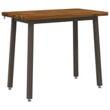110 x 55 x 75 cm Solid Acacia Wood Natural and Coffee 937582