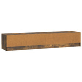 TV Cabinet Smoked Oak 147 x 34.5 x 27 cm Engineered Wood 895860