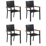 Dining Set Black and brown 3068764