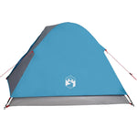 ZNTS Camping Tent Dome 3-Person Blue Waterproof 94410