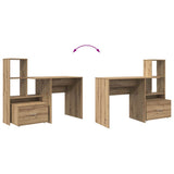 Desk Artisan Oak 131.5 x 50 x 106.5 cm Engineered Wood 3337272