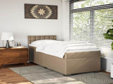 Box Spring Bed with Mattress Cappuccino 80x200 cm Faux Leather 3286099