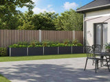 Raised Garden Bed Anthracite 400 x 40 x 55 cm cold-rolled steel 8006279