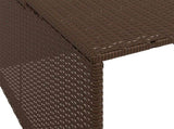 Robot Mower Garage Brown 86x90x52/57 cm Poly Rattan 365405