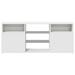 TV Cabinet with LED Lights White 120x30x50 cm 804301