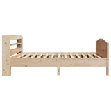 Bed Frame without Mattress 75x190 cm Small Single Solid Wood Pine 3306990