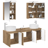Bathroom Cabinet Set 5 pcs Artisan Oak Engineered Wood 3406558