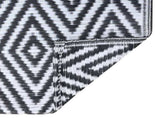 Outdoor Carpet ARAKIL White and Black 160x230 cm PP 310430