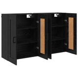 Wall-mounted Cabinet 2 pcs Black Oak 69.5 x 34 x 90 cm 3415597