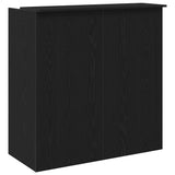Reception Desk Black Oak 100x50x103.5 cm Engineered Wood 3324161
