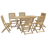 7 Piece Garden Dining Set Solid Wood Acacia 3214240