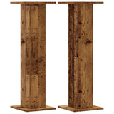 Speaker Stands 2 pcs Old Wood 30x30x95 cm Engineered Wood 852679