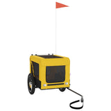 Pet Bike Trailer Yellow and Black Oxford Fabric&Iron 93910