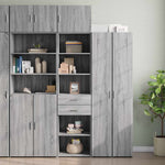 Slim Storage Cabinet Grey Sonoma 50x42.5x225 cm Engineered Wood 3281313