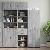 Slim Storage Cabinet Grey Sonoma 50x42.5x225 cm Engineered Wood 3281313