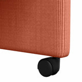 Dining Chairs with Wheels 2 pcs Red orange 57 x 66 x 94 cm 42017806