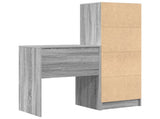 Desk with Drawer with Shelf with Storage 2 pcs Grey Sonoma 3337302
