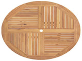 Garden Set 5 pcs Brown Solid Teak Wood 3437368
