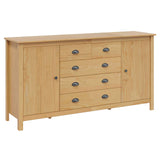 Sideboard HILL Honey Brown 154 x 40 x 80 cm Solid Pine Wood 42025035