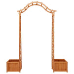 ZNTS Garden Pergola with Planter Solid Firwood 316388