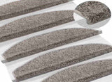 Self-adhesive Stair Mats 15 pcs Grey 80 x 24.5 x 3.5 cm 42038651