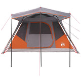 Family Tent with Roof Grey and Orange 305 x 275 x 190 cm 42028709