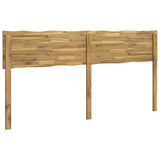 Live Edge Headboard ROSTOCK White 200 cm Solid Acacia Wood 903148