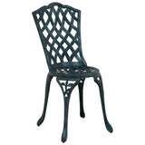 Garden Chair 2 pcs Green 39 x 40 x 87cm Aluminium 42002397
