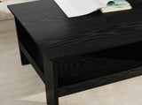 Coffee Table Black Oak 90 x 50 x 45 cm Engineered Wood 8000253