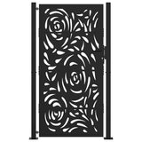 Garden Gate Black 100x175 cm Steel Flame Design 4100992