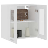 Hanging Glass Cabinet Lyon White 60x31x60 cm Engineered Wood 802521