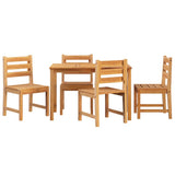 5 Piece Garden Dining Set Solid Wood Teak 3157181