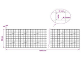 Gabion with 5 mm Wire and 10x10 cm Mesh 500x10x100 cm 3464932