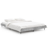 Bed Frame without Mattress Concrete Grey 140x190 cm 832281
