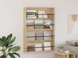 Magazine Rack 2 pcs Sonoma Oak 80 x 12 x 70 cm Engineered Wood 890843
