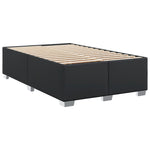 Box Spring Bed with Mattress Black 120x190 cm Faux Leather 3286112