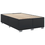 Box Spring Bed with Mattress Black 120x190 cm Faux Leather 3286112