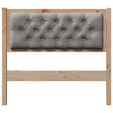 Headboard Other Brown and taupe 90 cm Solid pine wood 879032
