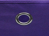 Storage Boxes with Lids 10 pcs Purple 32x32x32 cm Fabric 288356