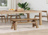Bench Natural 100 x 29 x 43.5 cm Solid Teak Wood 42007498