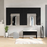 Hallway Cabinet Wall-mounted 2 pcs Black Oak 97.5 x 37 x 99 cm 3333155