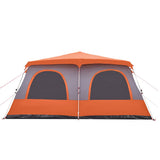 Family Tent Dome 10-Person Grey and Orange Quick Release 4004241