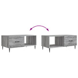 Coffee Table Grey Sonoma 90 x 50 x 40 cm Engineered Wood 894961